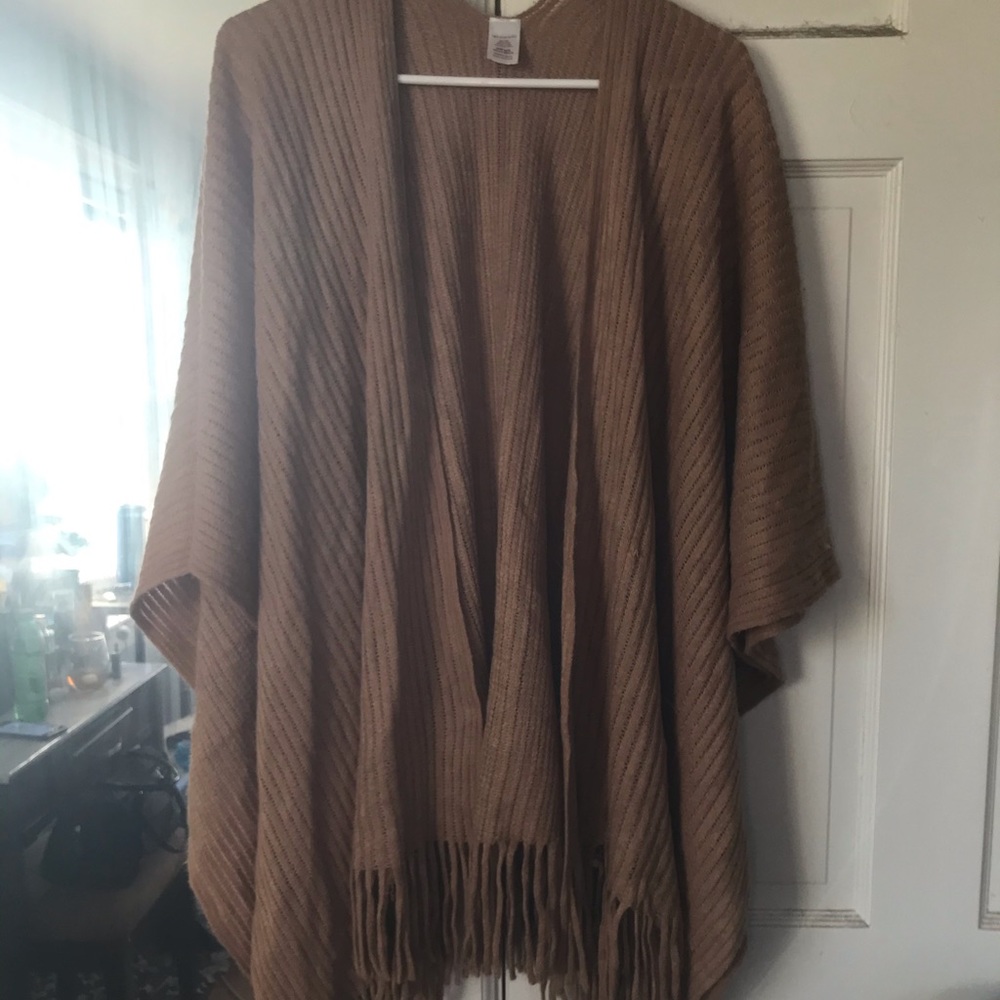 Cute brown cover up with fringe